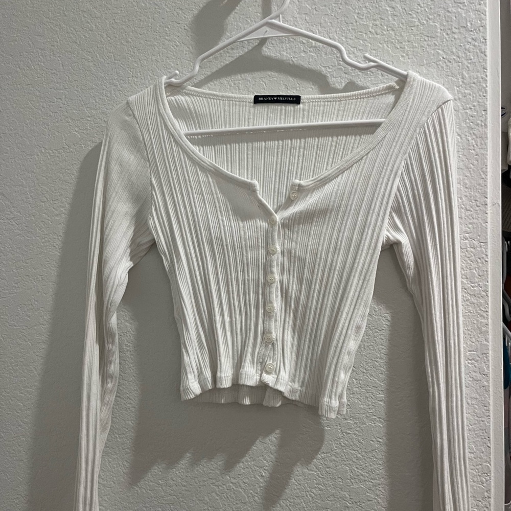 Brandy Melville white crop top